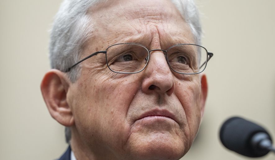 Attorney General Merrick Garland listens to a question while testifying during a House Judiciary Committee hearing on the Department of Justice, June 4, 2024, on Capitol Hill in Washington. The House is expected to vote on a resolution holding Attorney General Merrick Garland in contempt of Congress for refusing to turn over audio of President Joe Biden’s interview in his classified documents case. The contempt action represents House Republicans’ latest and strongest rebuke of the Justice Department and of Garland’s leadership. (AP Photo/Jacquelyn Martin, File)